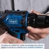 Cordless Impact Drill Driver BC-CD60-X - Brushless 60 Nm 13mm Chuck - SCHEPPACH 20V IXES - 2Ah Battery + 2.4A Charger