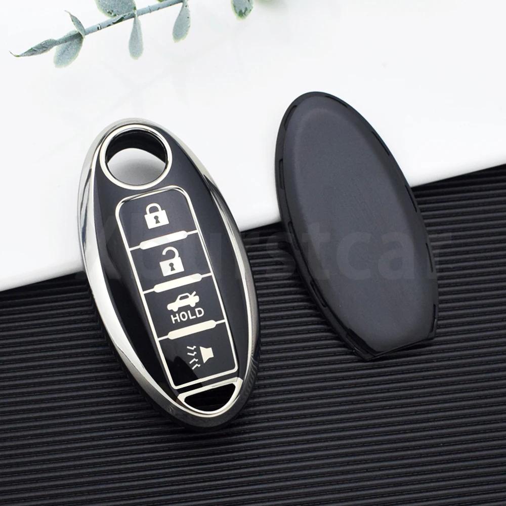 4/5 Buttons Tpu Car Key Case For Nissan Maxima Altima Versa Sentra Sunny Sylphy Teana Qashqai X-Trail Juke Shell Fob Fob Cover
