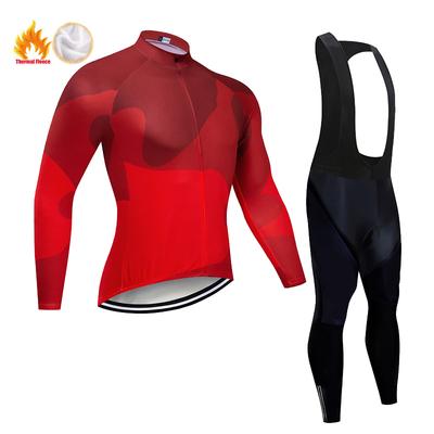 Fleece Men's Warm Long-sleeved Suit Soad Bike Bicycle Jacket Overalls Riding Suit 2026 Winter Warm Cycling Clothing Set