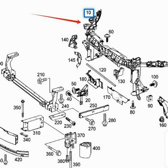 Radiator Support for Mercedes-Benz CLA W177