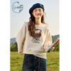 Women's Round Neck Printed Sweatshirt