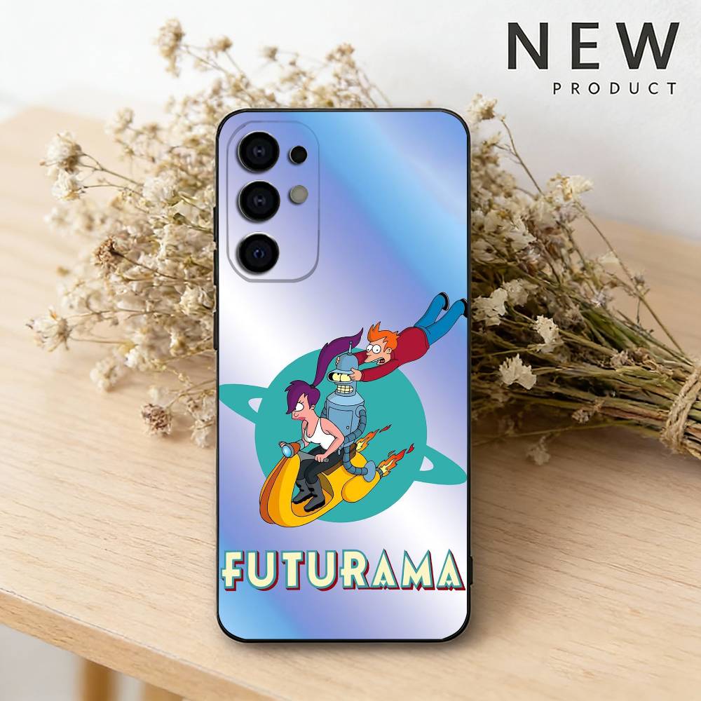 Cartoon F-Futurama wallpaper phone Case For Samsung S26,25,24,21,22,23,30,20,Ultra,Plus,Fe,Lite Black Soft Cover Samsung S23ULTRA5G