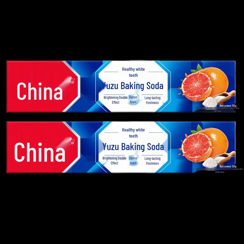 Zhonghua Healthy White Dense Foam Toothpaste (Grapefruit Mint, 2x120g)