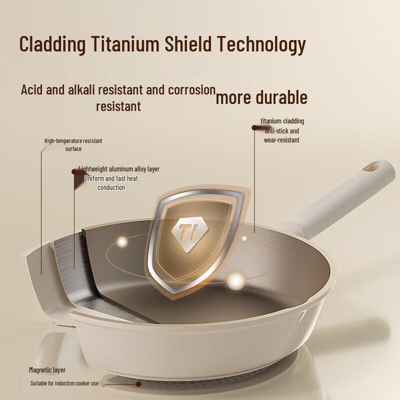 Chuidahuang Titanium Shield 20cm Non-stick Frying Pan
