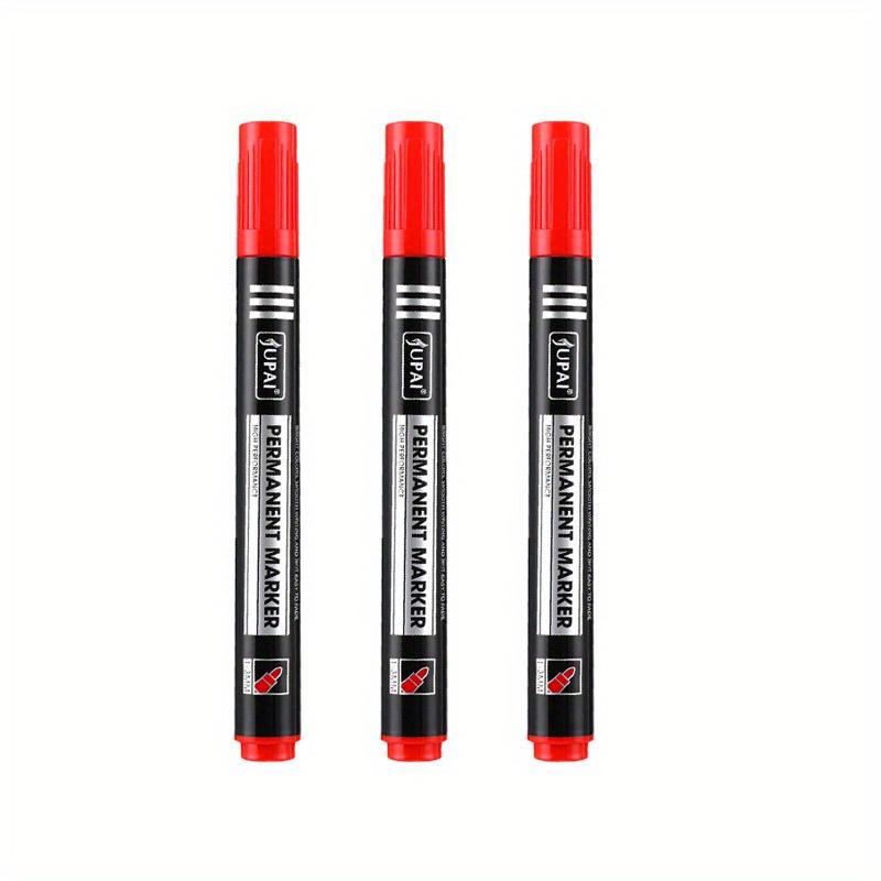3 Pcs Permanent Paint Marker Pen Waterproof Black Pen For Tyre Oily Markers Quick Drying Signature Pen Stationery Supplie