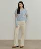 Lingseoul Button Corduroy Pants-Cream