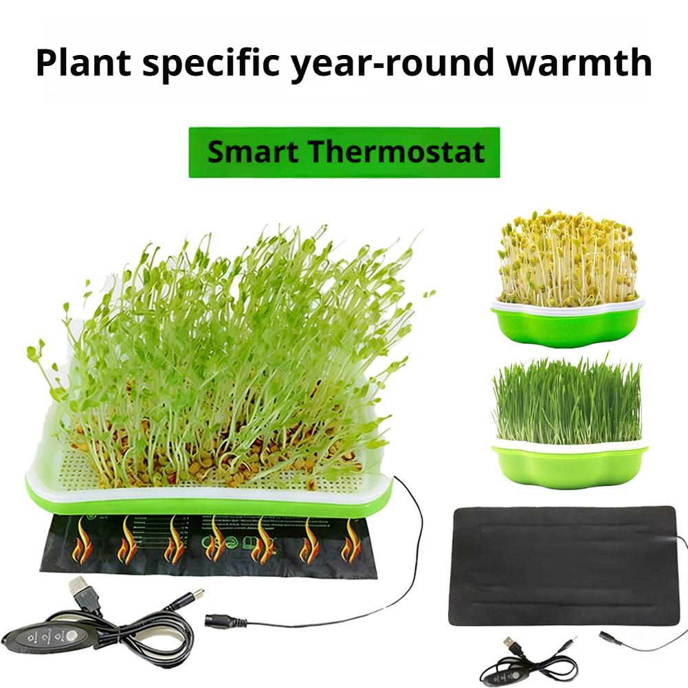 8.5W Plant Heat Mat PVC Leather Plant Warming Mat Indoor USB Warm Hydroponics Heating Pad For Indoor Plants Reptiles