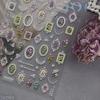 1pcs 5D Bronzing Shininy Pink Sakura Nail Art Stickers Flower Self-Adhesive Nail Decorations Decals Accessories