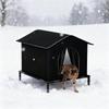 Outdoor Cat House with Elevated Feet &Insulated Foam,Outer waterproof Oxford cloth,for Winter Environment for Small Dogs Kittens