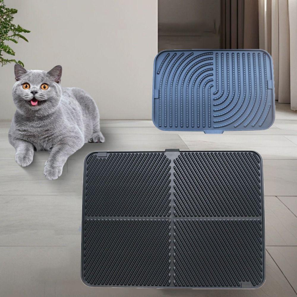 

Soft Cat Litter Pad Anti-Spread Pet Cleaning Mat Durable Cat Scratch Pad Cats Grey-S