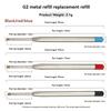 20pcs L:3.9 In/99mm Ballpoint Pen G2 Refills for Medium Point blue red Black Ink Rods for Writing Office Stationery 424