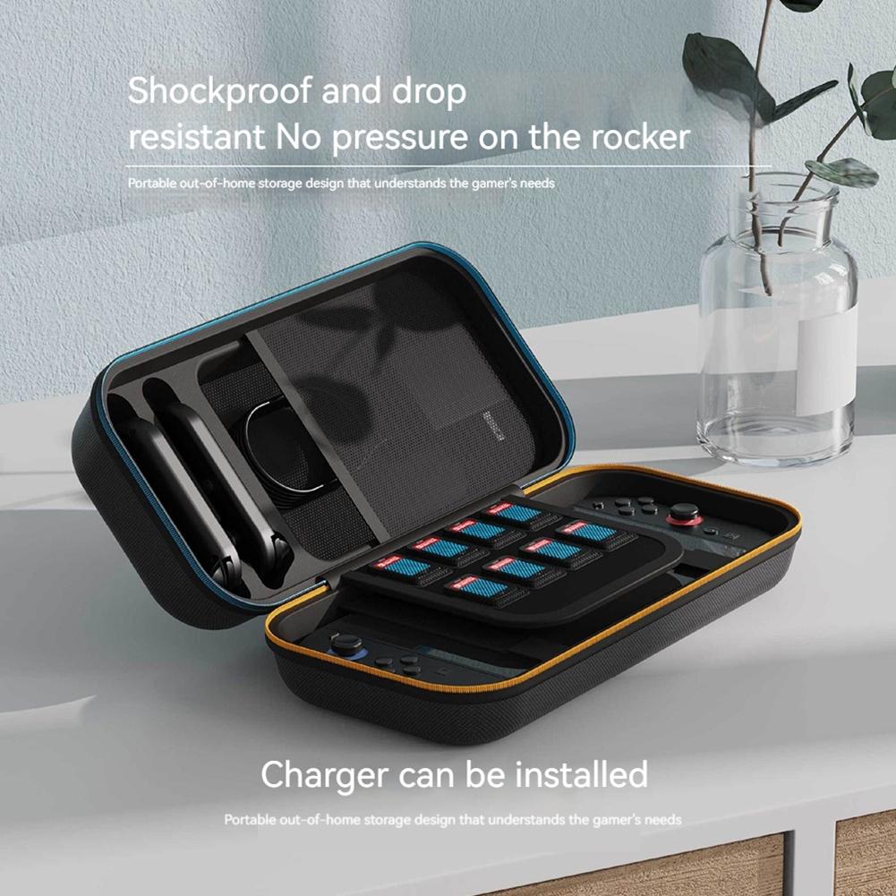 Hard Shell Carrying Travel Game Bag with 8 Game Card Slots Travel Shell Pouch Protective for Switch 2 Console and Accessories