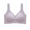 European and American large size comfortable women's underwear integrated fixed cup wide shoulder strap no steel ring large cup size bra