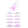 ZJYCLY Permanente Ciglia 5 Rulli Rosa, Coppie, Riutilizzabile, Adesivo, Morbido,