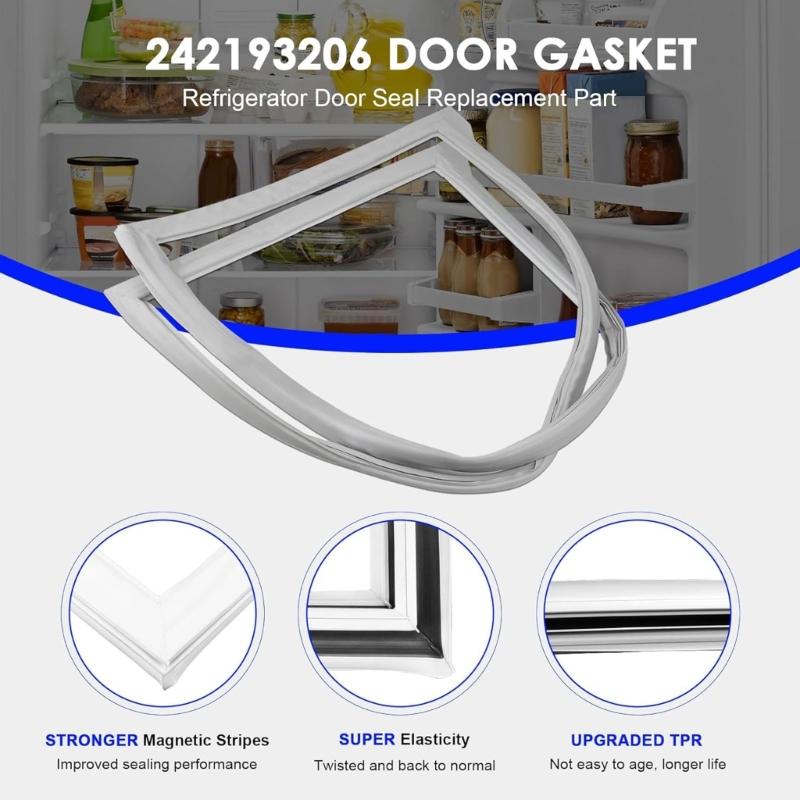 Multi Brand Refrigerator Gasket Seal 242193206 Quick Installation No equipment Required Works With Many Appliance Models