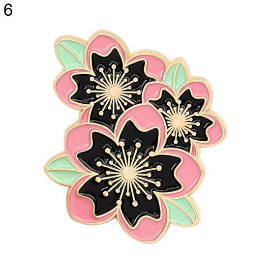 Cartoon-Kirschblüten-Brosche, Rucksack, dekorative Anstecknadel, Kragenabzeichen, Zubehör