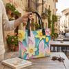 Floral Tote Bag Large Capacity Handbag for Daily Use