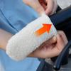 Simulierter Plüsch-Griffhandschuh, Motorrad-Griffabdeckung für den Winter, dicke, warme Griffhandschuhe, Abdeckungen, universeller Handwärmer für Roller