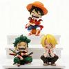 Winter New Hot- Chibi Sitting Figurines - Anime Peripherals Trendy Toys  Cartoon Sea Character Desktop Decor