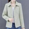 Trendy Mom Style Xiao Feng Short Jacket for Middle-Aged Women Casual Blazer for Petite Outerwear Top