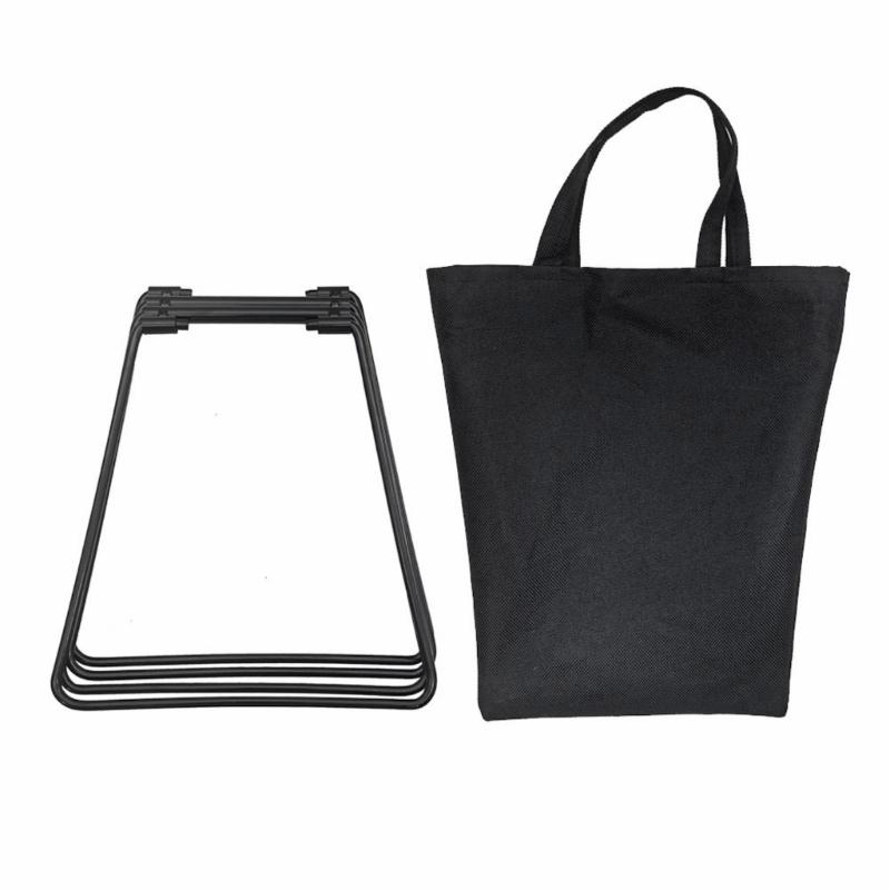 Camping Foldable Metal Stand Portable Metal Luggage Rack Ice Box Holder Coolers Stand for Outdoor Picnics Fishing