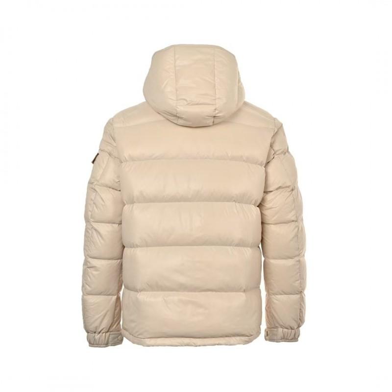 Unisex Warm Hooded Down Jacket 85% White Duck Fill Loose Fit Winter Coat Adults