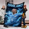 1pc Haaland13 Theme Blanket - Digital Print, Polyester, Cozy for All Seasons, Perfect for Outdoor, and Travel