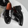 Fashion 2025New Men Casual Oxford Shoes Genuine Leather Business Tooling Shoes Comfy High Quality Outdoor Antiskid Loafers Walking Shoes