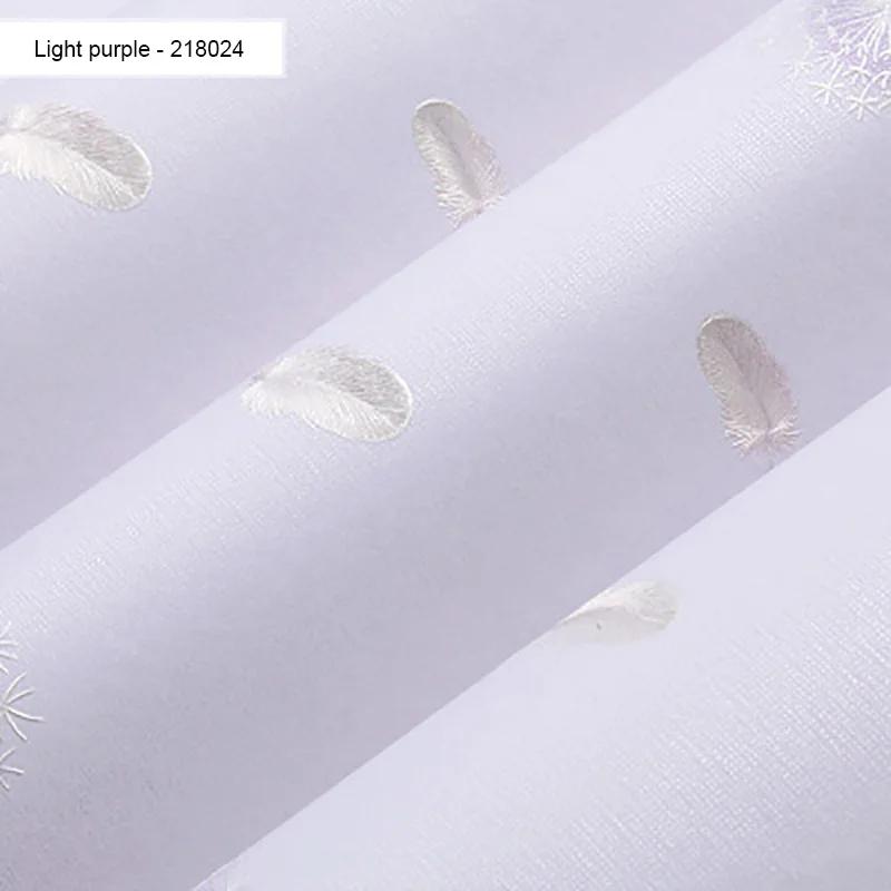 

3D Precision Embossed Pink Dandelion Feather Pattern Wallpapers Fresh Rural Non-woven Fabric Children s Room Decorat Wallpaper 9.5mx53cm