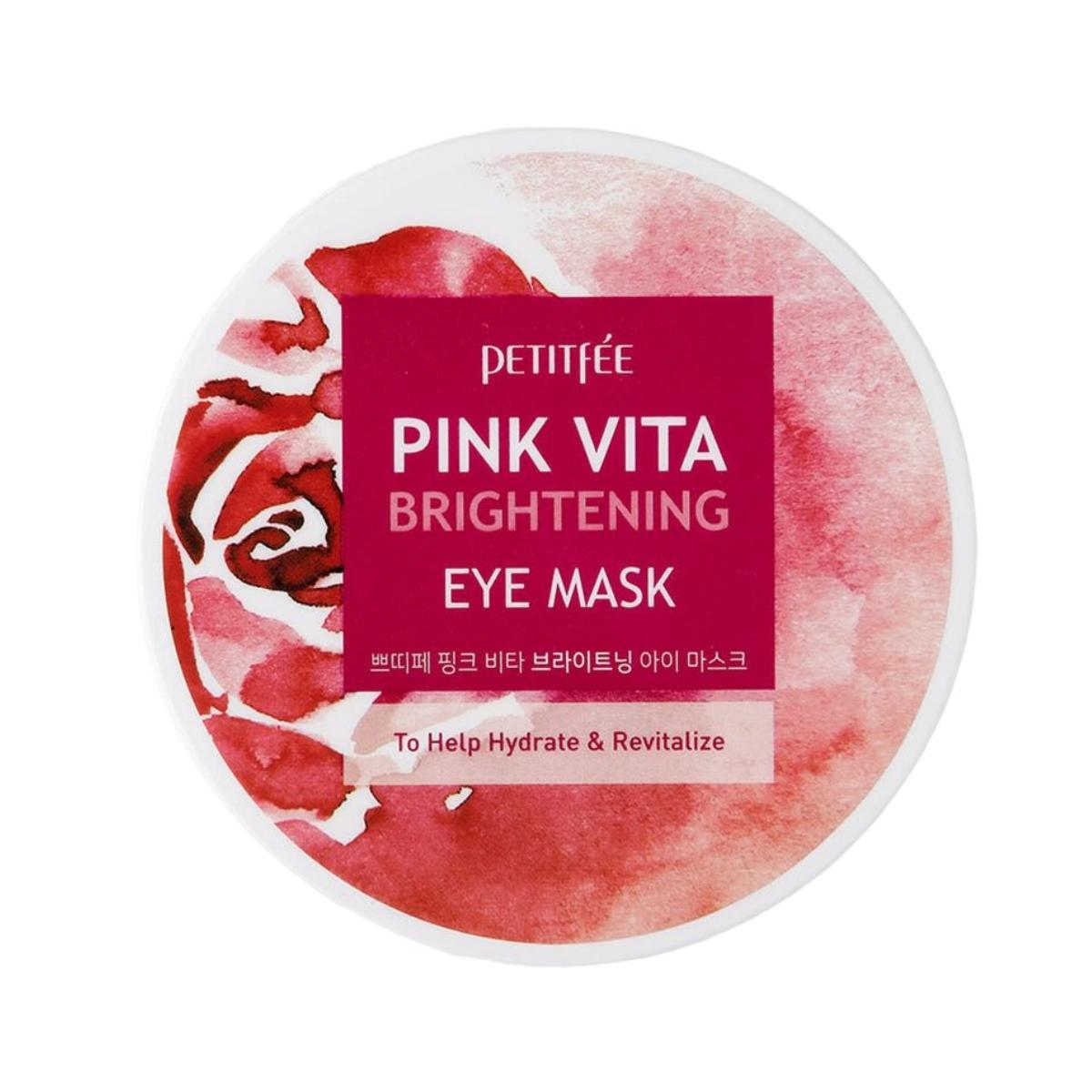 Petitfee Pink Vita Brightening Eye Patch Vitalizing Under Eye Mask 60 Patches (70ml)