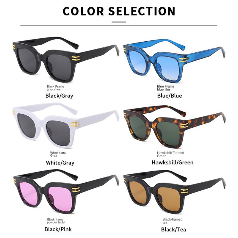 Fashion Square Sunglasses Women Men Vintage Luxury Designer Sun Glasses UV400 Pool Party Travel Accessories