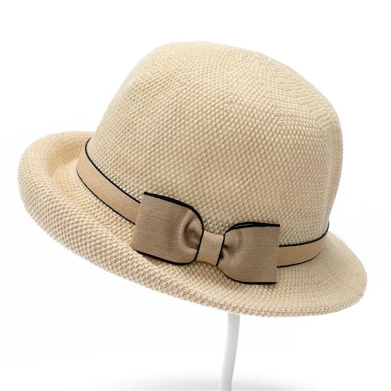 Mom Hat Middle-Aged Woman Straw Visor Summer Old Lady Top Hat Grandma Basin Hat Old Man Hat