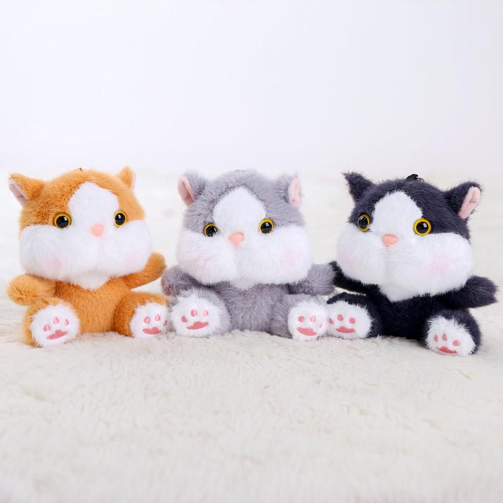 Cat Plush Doll Keychain: Stuffed Toy Pendant, Rag Doll Bag Charm, Birthday Gift for Girls