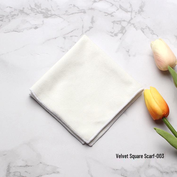 Velvet Pocket Square Scarf - Fashionable Men's Dress Accessory for Weddings and Parties