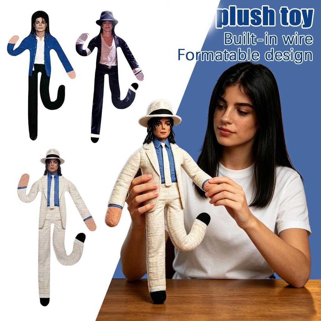 Plush Toy 3-Pack with Wire for Poseable Display - Soft Stuffed Figure Set for Collectors and Kids