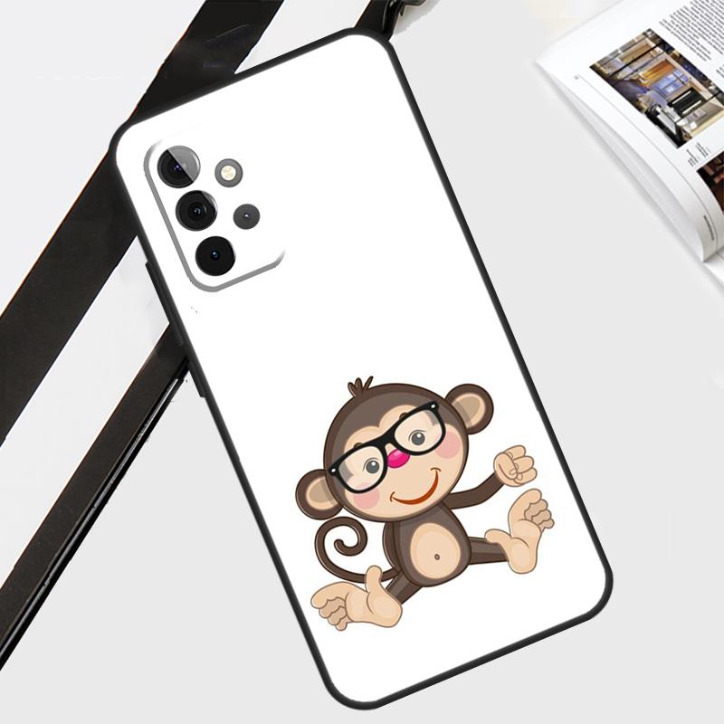 Monkey Gorilla Ape Baby Phone Case For Samsung A03S A02S A21S A20e A12 A22 A32 A42 A52 A72 A50 A70 A51 A71 Cover