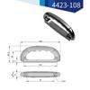 Black Plastic Pulls Long Luggage Handle Toolbox Grip Replacement Suitcase Side Holder Side Carrying Pull Easy to install