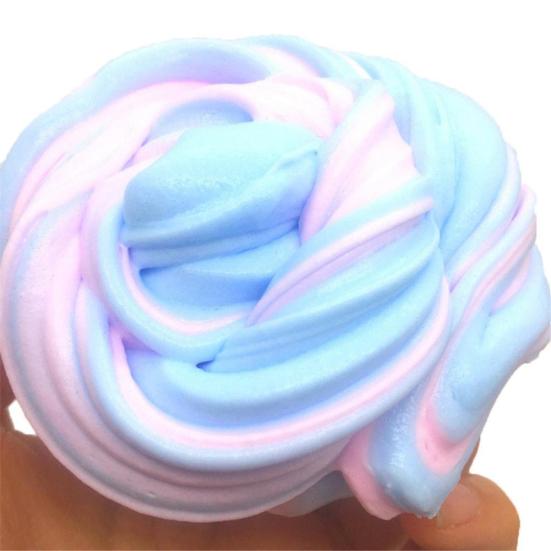 Multicolor Macaroon Fluffy Slime Squishy Squeeze Stress Relief Kids Adults Toy