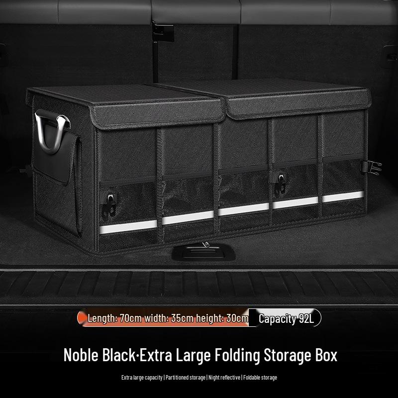 Foldable Waterproof Car Trunk Organizer: Multifunctional Vehicle Storage Box