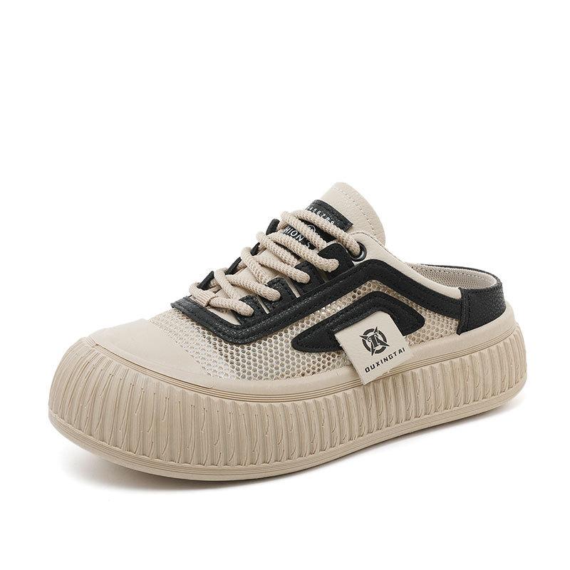 Summer New One Foot Sandals for Women's Outerwear, Trendy Thick Bottom, Cool Trailer, Half Top Shoes