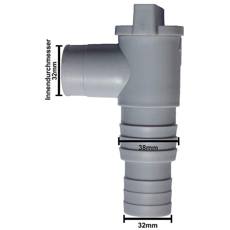 1 Set Valve de Scurgere Piscină Intex Poolsun Valve cu Glob Pentru Fitinguri Furtun de 32Mm Adaptor Pompă Filtru Piscină PVC