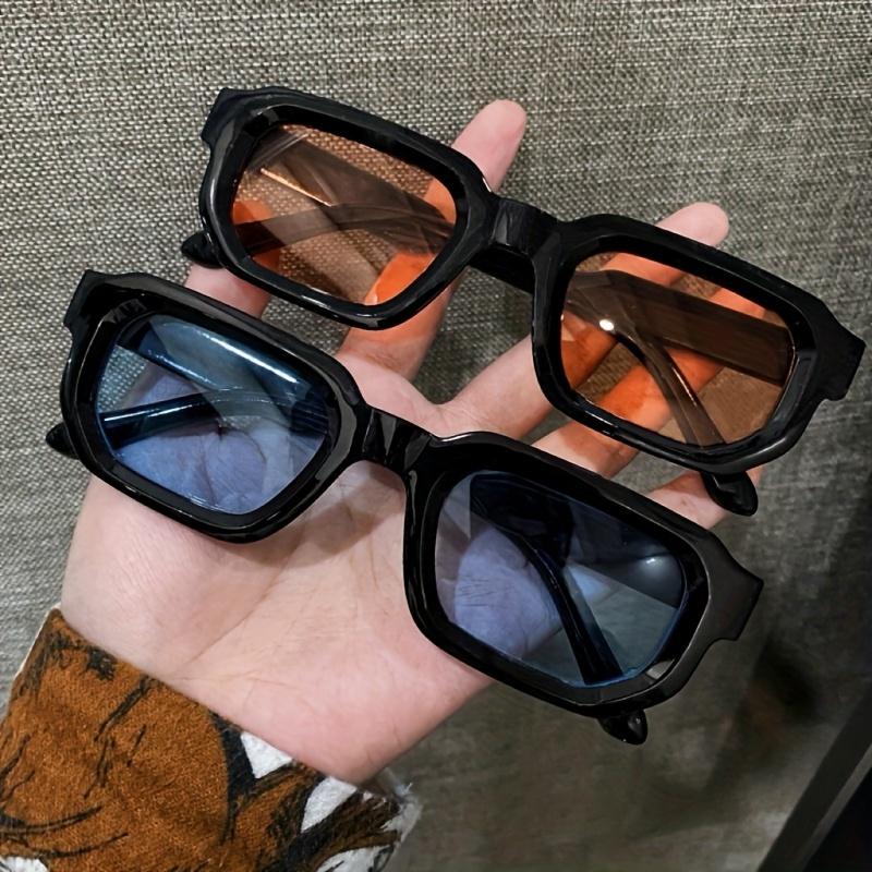 Retro Sunglasses Men Square Quality Fashion Designer Eyeglasses UV400 Outdoor Women Trendy