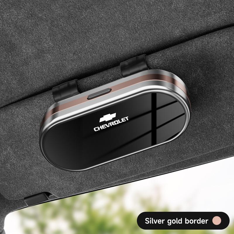 Car Glasses Clip Sunglasses Box For Chevrolet CRUZE Spark Captiva Epica Lanos Z71 Sail Sun Visor Eyeglasses Card Ticket Holder