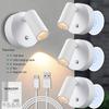 1000LM Magnetic Wall Light LED Table Lamp Touch  3-Color Dimmable  350° Rotatable USB Rechargeable Bedroom Bedside Night Light