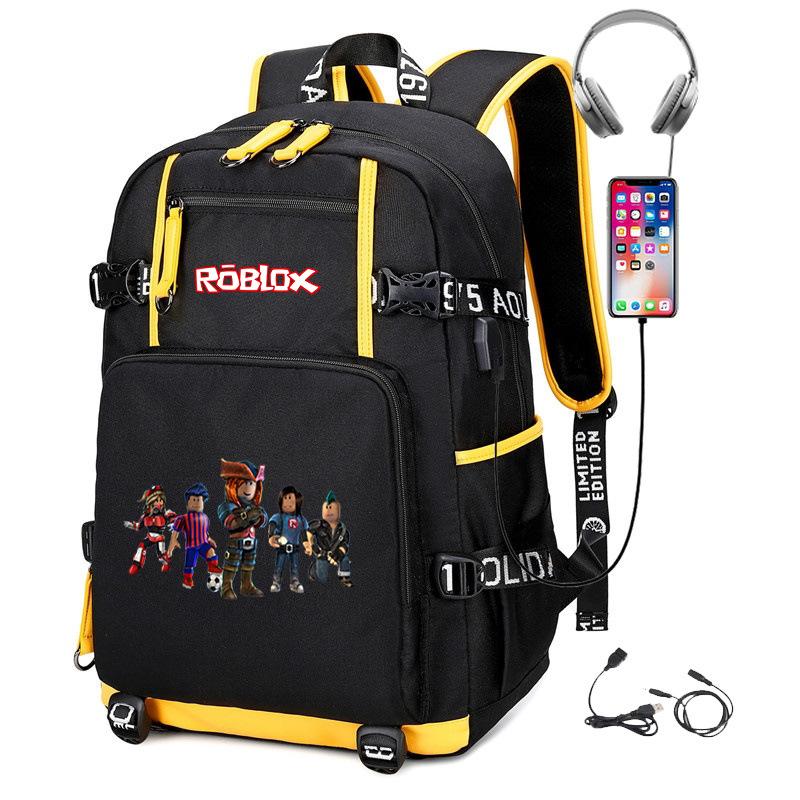 Cartoon Game Merchandise With Usb Hiking Bag College Students Outdoor Travel Large Capacity Backpack Bag