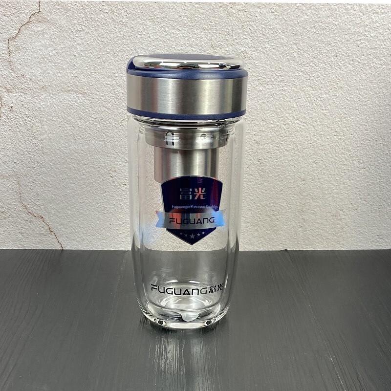 Fuguang Double-Layer Glass Tea & Water Cup