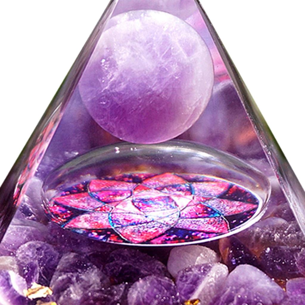 Crystal Pyramid Decorative for Crafts Ornament Home Decoration Christmas