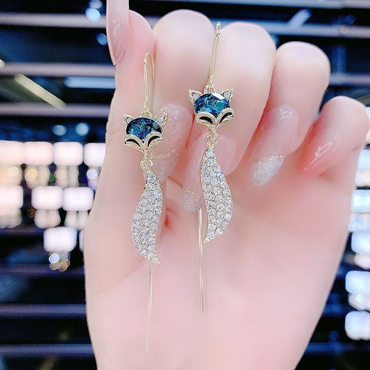 925 Silver Needle Luxury Tassel Earrings for Women