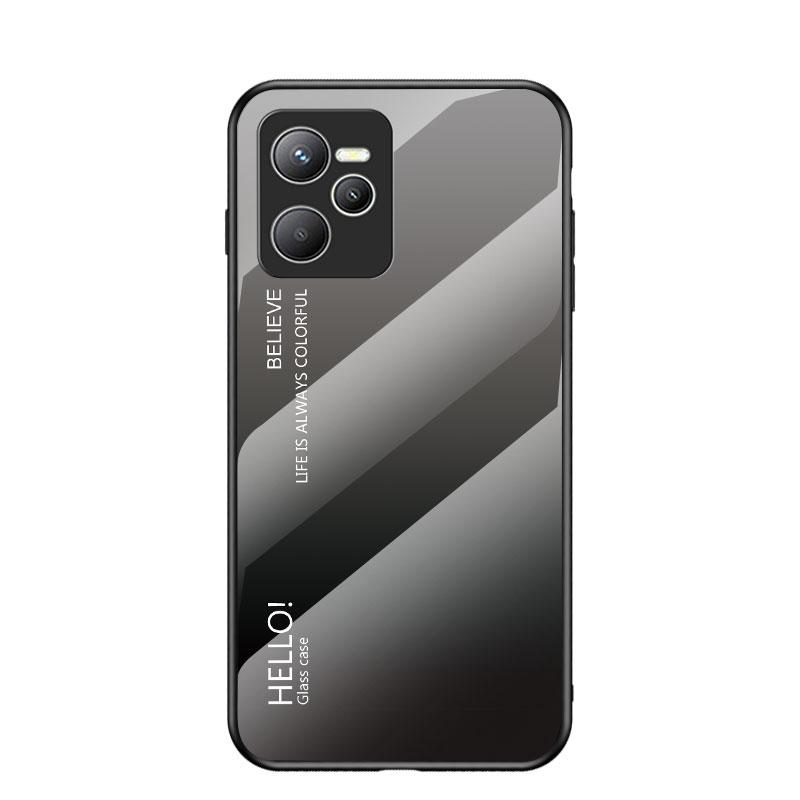 EASSGU [Telaio Elettrolitico Custodia per Realme C35 / Realme Narzo 50A Prime (6.6 Inches) Cover Protettiva in Morbido Silicone TPU - Nero