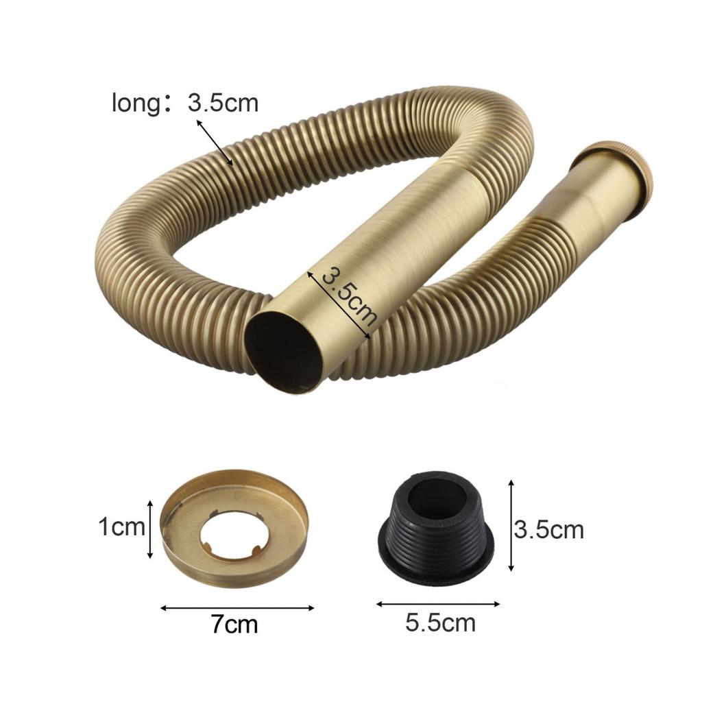 Flexible Brass Drain Hose for Kitchen and Bathroom Sink Installation